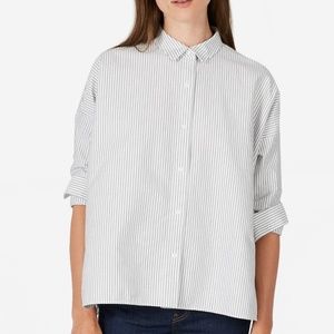 Everlane Japanese Oxford Square Shirt Striped 0